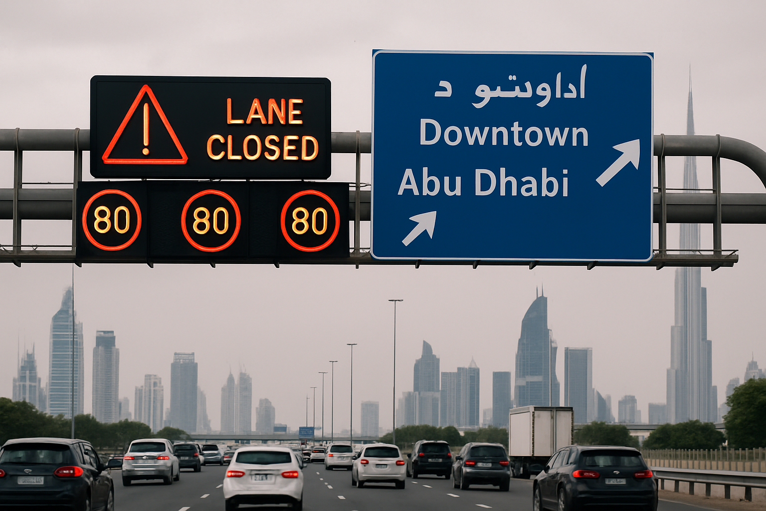 Dubai highway traffic management