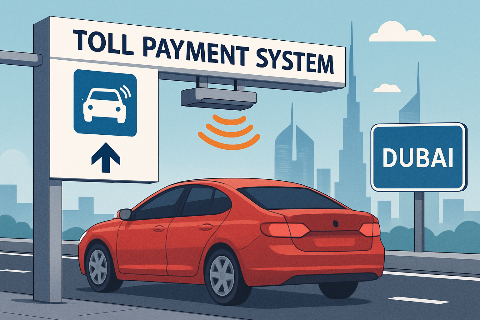 Efficient toll payment system in Dubai